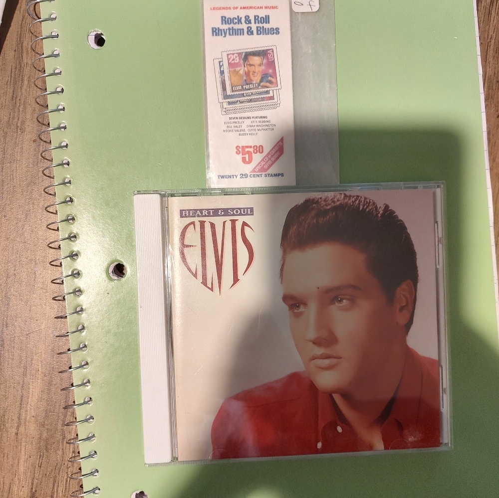 Elvis Presley stamp and CD